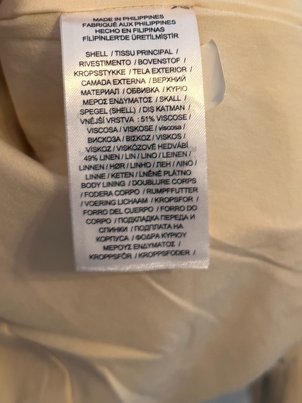 Lauren Ralph Lauren Pinstripe Linen and Viscose Blend Blazer - Picture 4 of 6